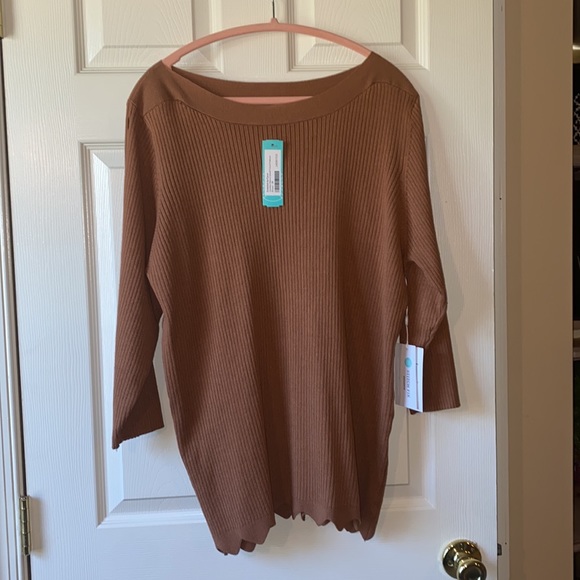 Evolution by Cyrus women’s plus size fitted pull over sweater - Picture 7 of 9